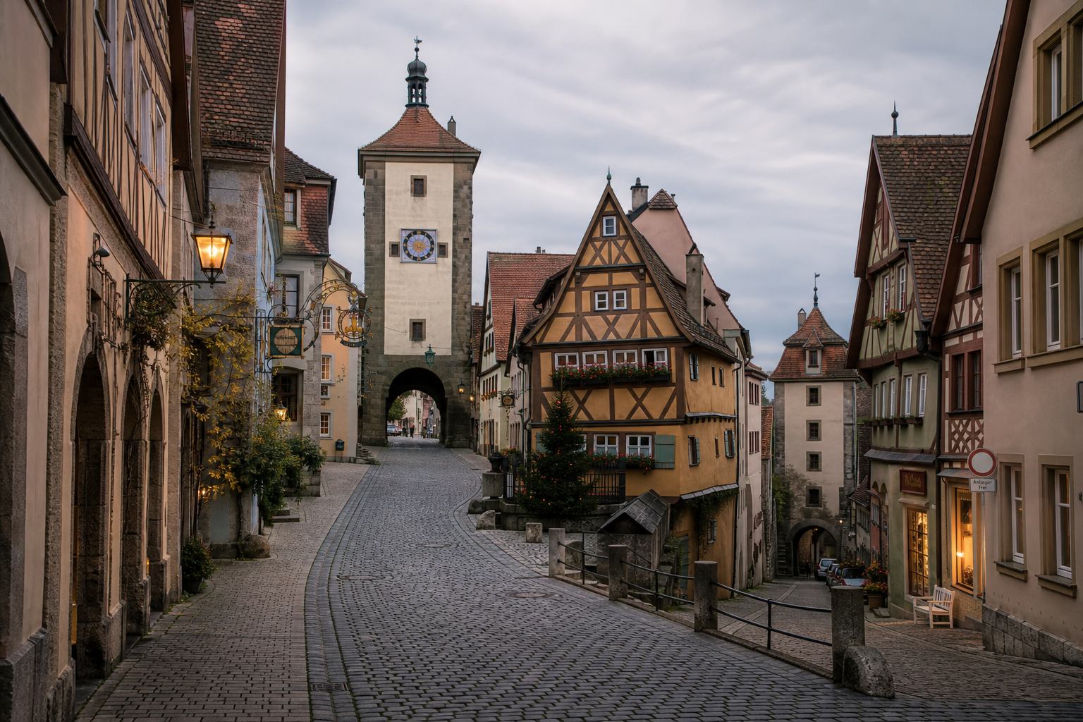 Mittelalterliche Altstadt mit Sandsteinfassaden